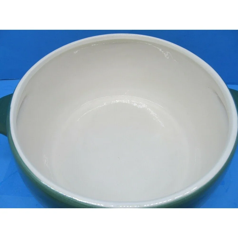 Gail Pittman Juniper Covered Bean Pot Double Handled  Casserole